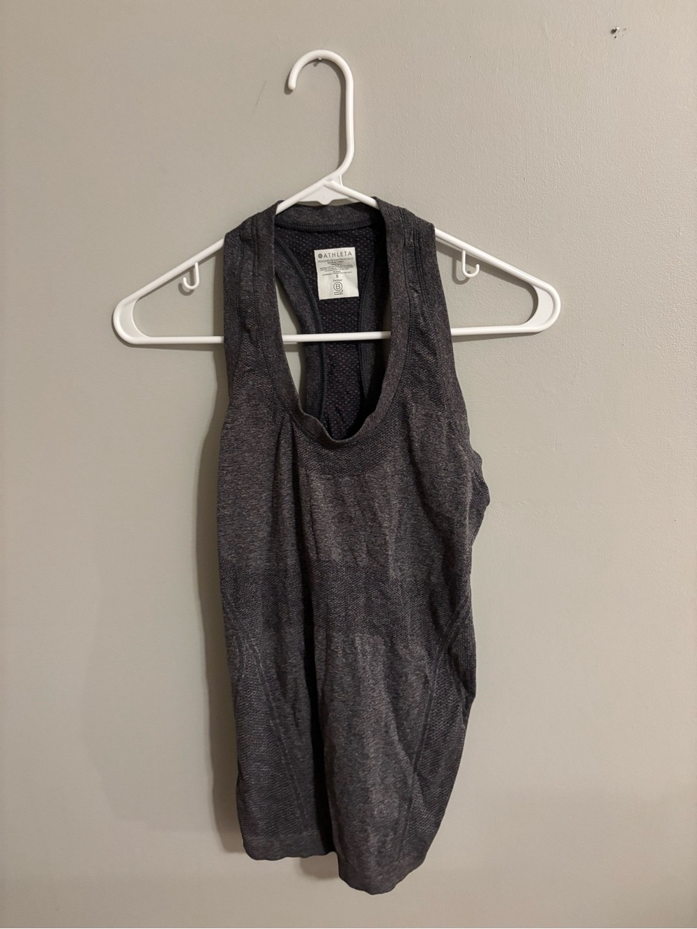 Athleta Charcoal Gray Racerback Performance Tank